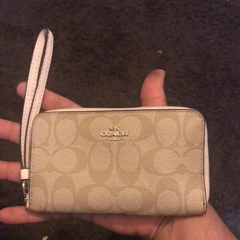 Authentic coach phone wallet
